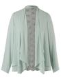 Opal Daisy Stretch Lace And Chiffon Shrug