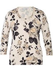 Vanilla Rose Print Cardigan