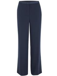 Navy Satin Back Satin Trim Trouser