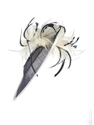 Navy/Ivory Feathers Mid Hatinator
