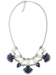 Hummingbird at Chesca Navy Jewelled Stone Necklace